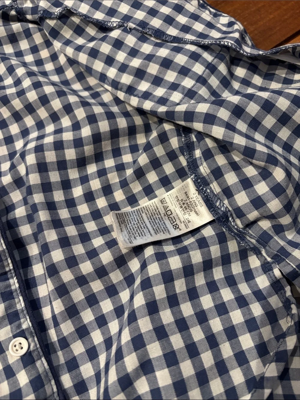 Baby Gap Kids Blue Gingham Pajama Set - Short Sleeve Button-Up 2T